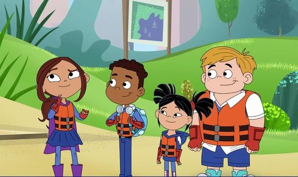 Image of kids in Hero Elementary.
