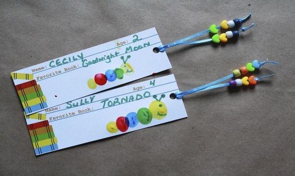 Image of 796 x 476 Book Party Bookworm Bookmark.