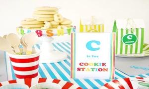 Image of cookie decorating station