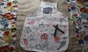 Image of chef party apron iron-on