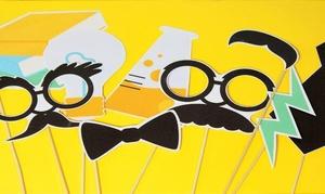 Image of science party photo booth