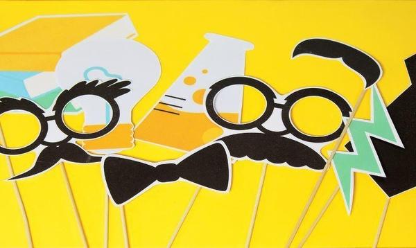 Image of science party photo booth