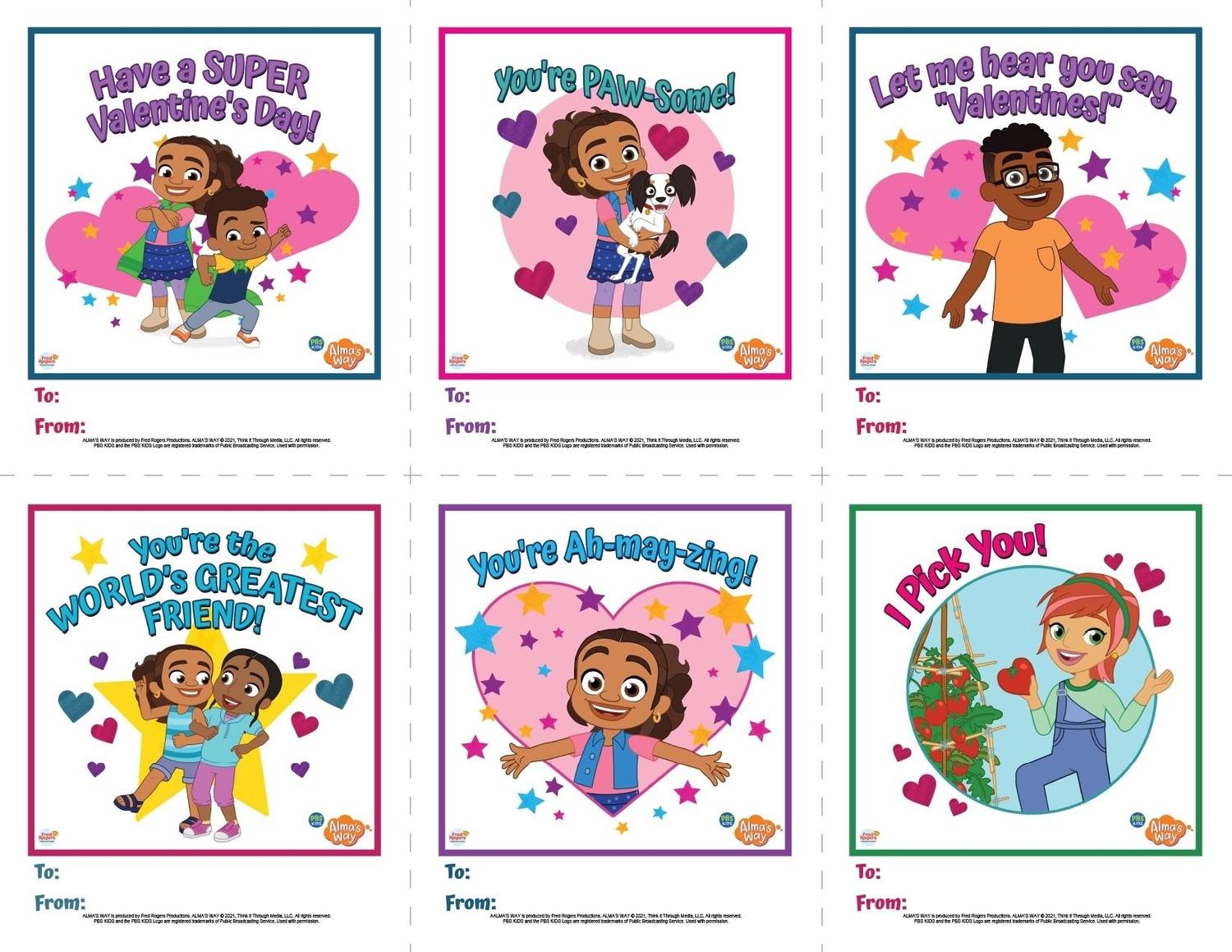 Alma's Way Valentine's Day Cards | Kids Coloring Pages | PBS KIDS for ...