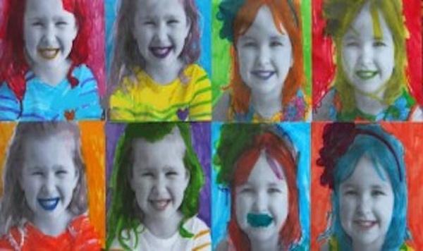 Image of Andy Warhol portraits feature