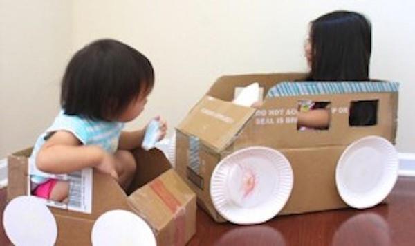 Image of cardboard car feature