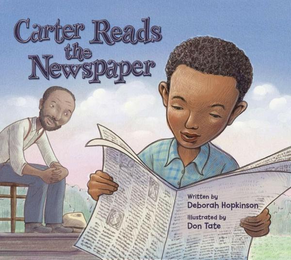Image of Carter Reads the Newspaper