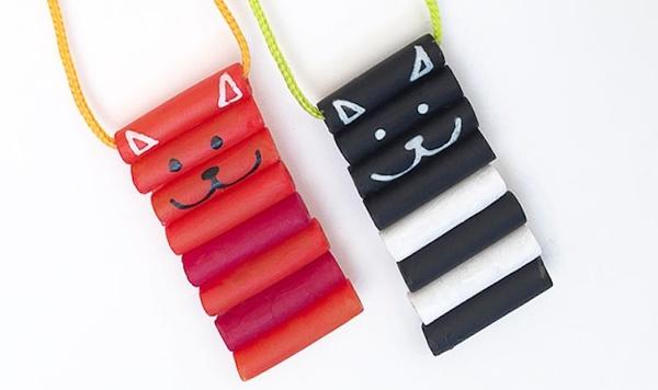 Cat macaroni necklace feature image