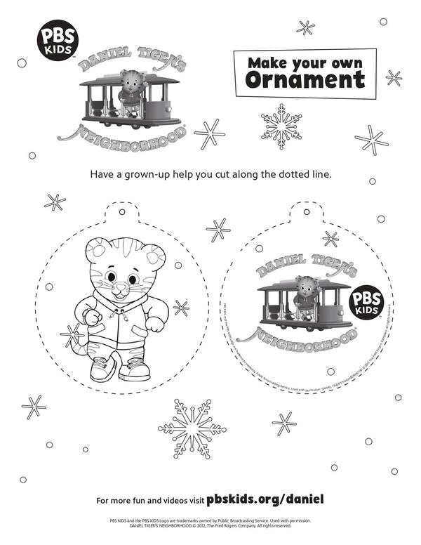 Image of Daniel Tiger ornament.