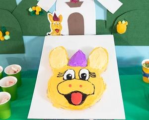 Donkey Hodie birthday cake.