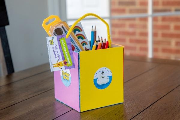 A Super Duper Fun Box on a table.