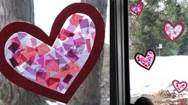 Image of tissue paper stained glass