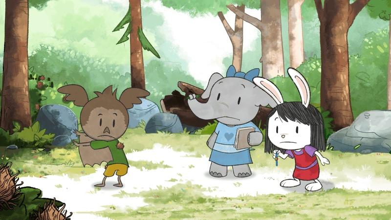 Elinor y sus amigos están afuera.