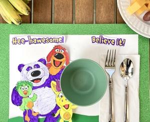 Donkey Hodie placemat.