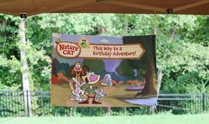 Nature Cat birthday party Poster