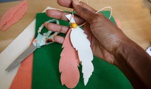 Nature Cat birthday party Feather Necklace