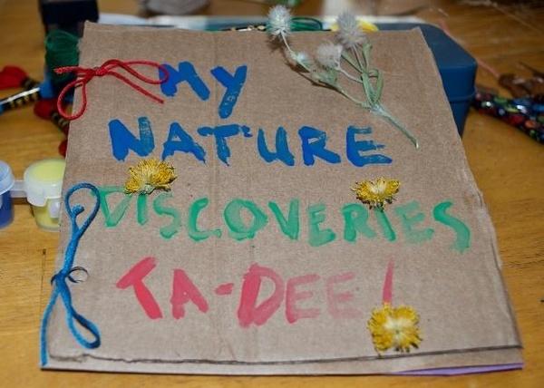 Image of finished nature journal.
