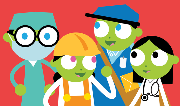 Image of PBS Kids essential workers.