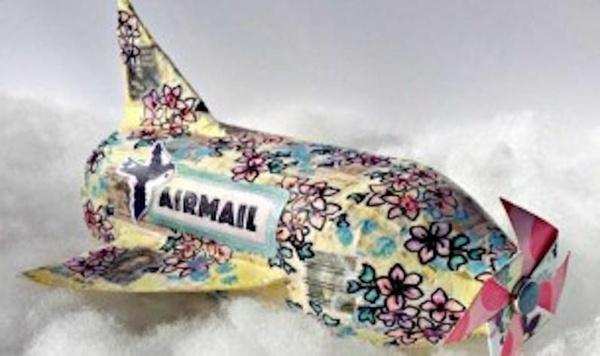 Image of paper mache airplane feature