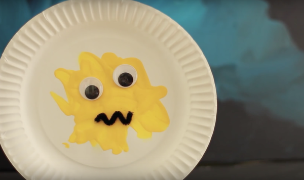 Image of paper plate paint monster feature