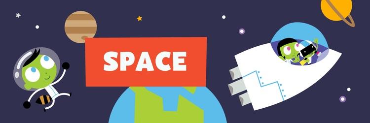 Image of characters in space.