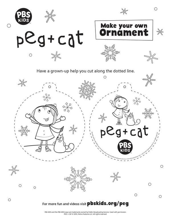 Image of Peg + Cat Ornament