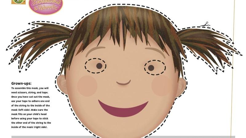Pinkalicious Halloween mask.
