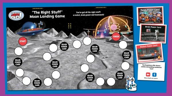Image of moon landing board game