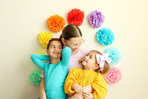 Tissue paper flower.