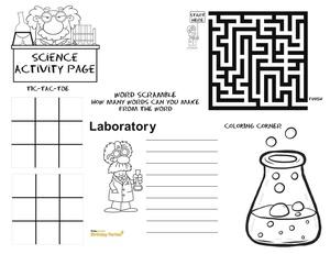 Image of science activity page