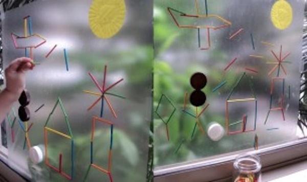 Image of sticky window art feature
