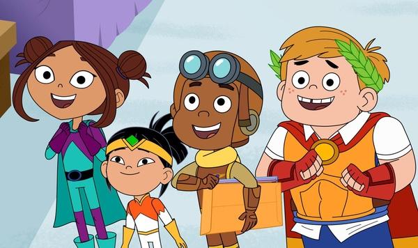 The characters of Hero Elementary.