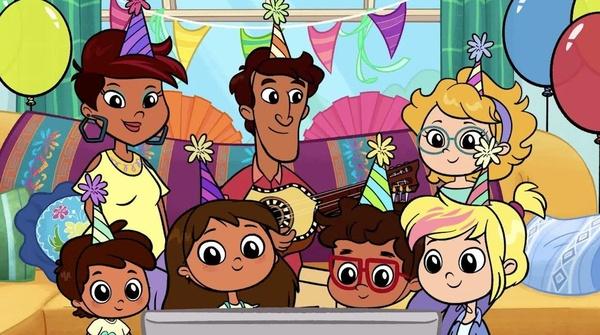 An image of Rosie and her family.