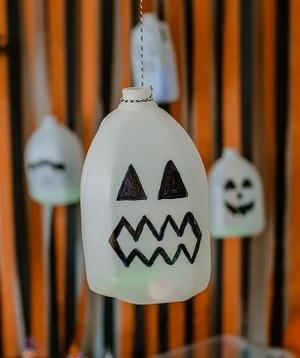 Glowing ghost jugs.