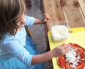 Peg Cat birthday pizza