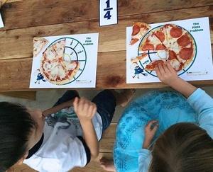 Peg Cat birthday pizza fractions