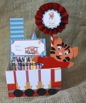 Daniel Tiger birthday party Trolley Box Favor