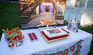 Odd Squad birthday party cake table