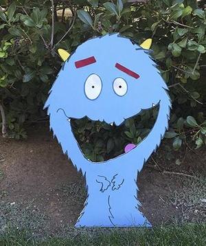 Peg Cat birthday Big Mouth Bean Toss