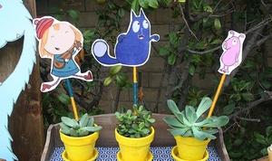 Peg Cat birthday Character Sticks