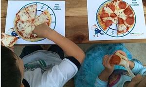 Peg Cat birthday Pizza Fractions