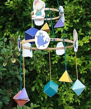 Peg Cat birthday Shape Chandelier
