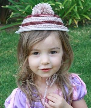 Peg Cat birthday Yarn Hat