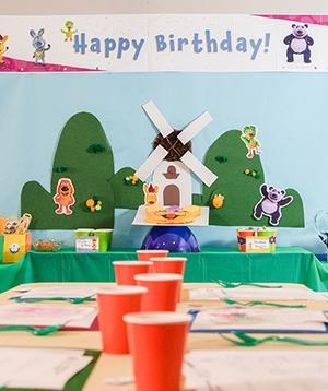 Party set up.