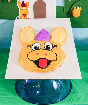 Donkey Hodie birthday cake.