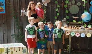 Wild Kratts birthday party Group photo