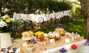 Birthday party tablescape.