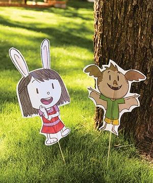 Elinor and Ari cutouts.