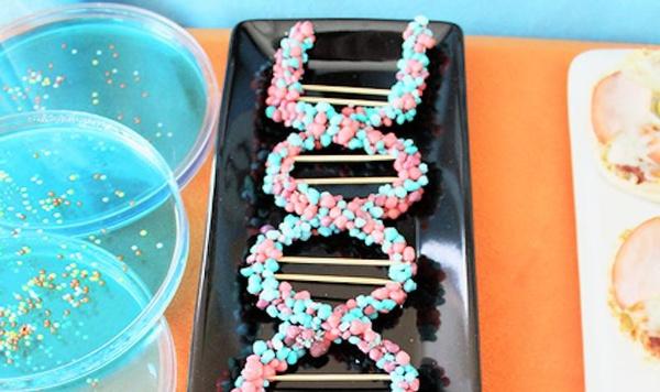Image of science party double helix