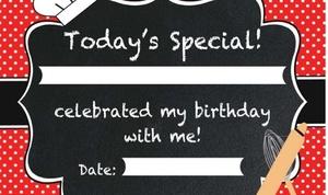 Image of chef party birthday guest certificate