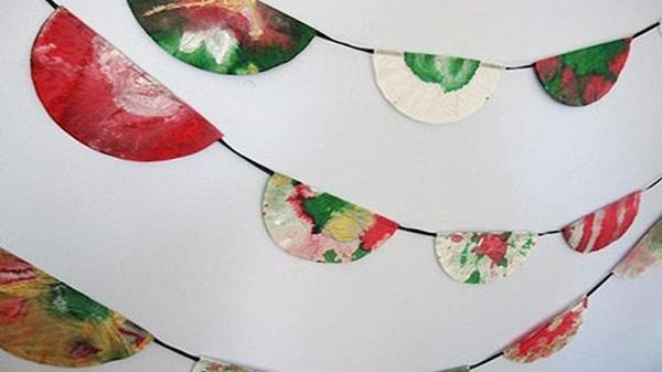 Image coffee filter garland